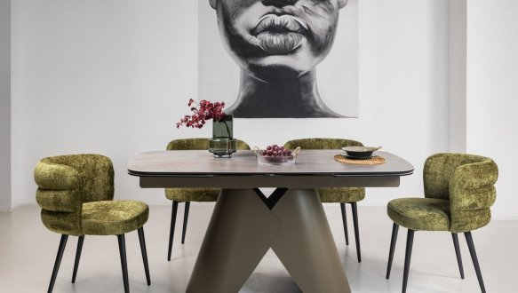 Стілець M-215 мох + чорний 17