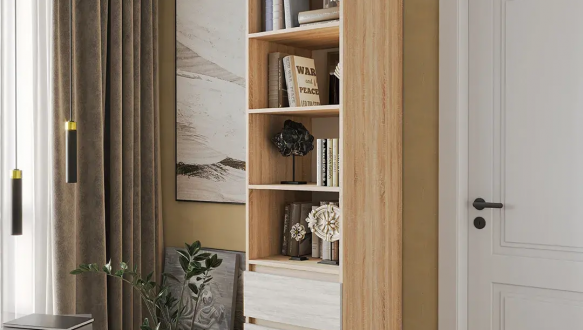 Шафа Морелі Т219 сонома/бетонз полицями та шухлядами 50 см