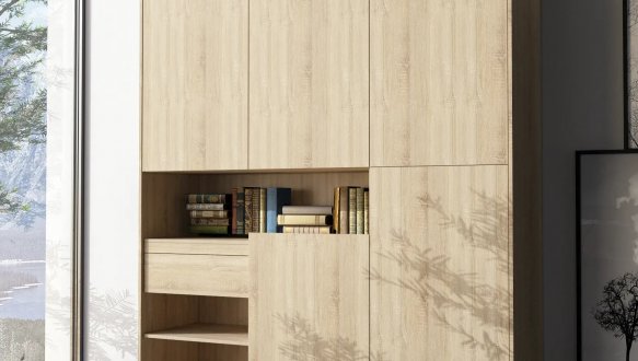 Шкаф Морели RS-2 3 дверный дуб сонома 150 см