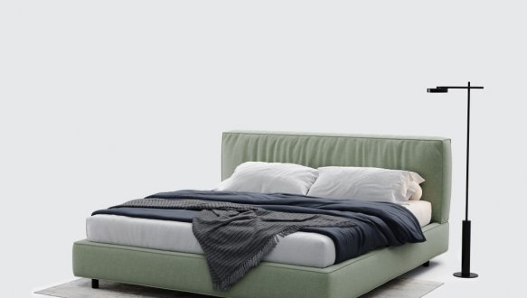 Кровать мягкая двуспальная Woodsoft Bern / Берн 5