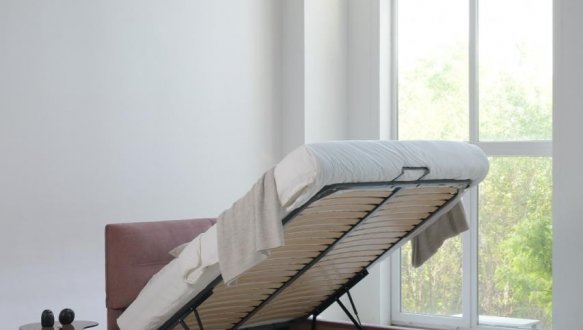 Кровать мягкая двуспальная Woodsoft Salerno / Салерно с подъемным механизмом и нишей для белья 13