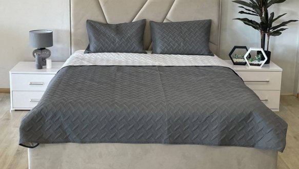 Ліжко м'яке Городок меблі Капрі з підйомним механізмом та нішею для білизни