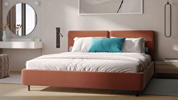 Кровать двуспальная мягкая Woodsoft Elim / Елим 6