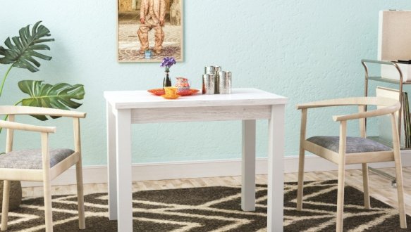 Стол-трансформер Dinner Аляска структурная/белый 0