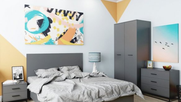 Кровать полутораспальная Art in Head Ascet / Аскет 120 см 5