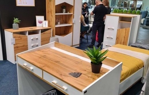 Стол Unity T Дуб Тахо/Белая Аляска 4