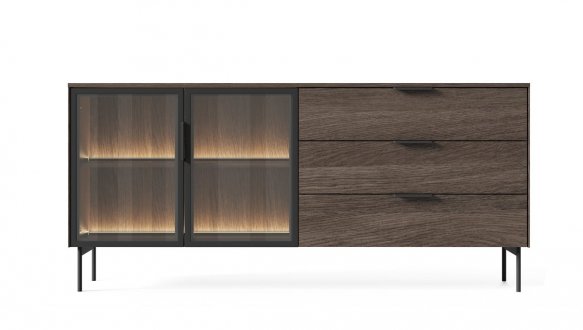 Комод Луми / Lumi 2D3S/181 с подсветкой дуб дунин