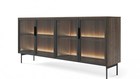 Комод 4D/181 с подсветкой дуб дунин Lumi 2