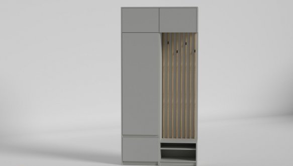 Прихожая Спейс №2 Matroluxe с вешалкой и шкафом 9