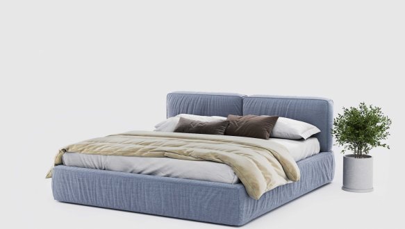 Ліжко двоспальне м'яке Woodsoft Toledo / Толедо 3