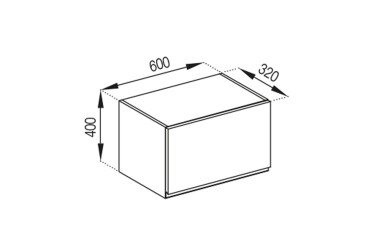 Тумба верхня 60 ОКАП Тіна