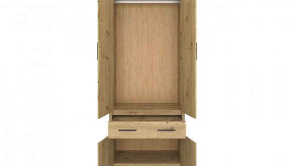 Шкаф SZF 4D1S VMV holding Айсон 2 дверный дуб крафт 0