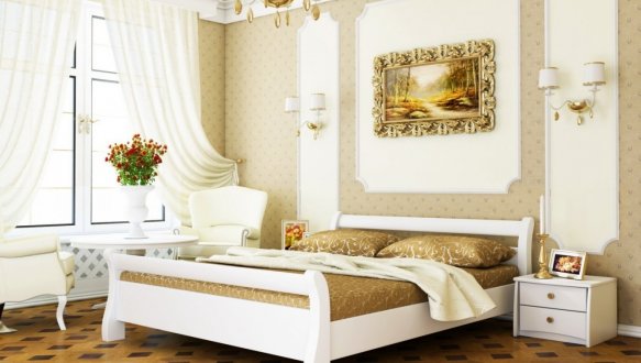 Кровать деревянная Эстелла Диана / Серия Вега Щит / Массив Бук 8