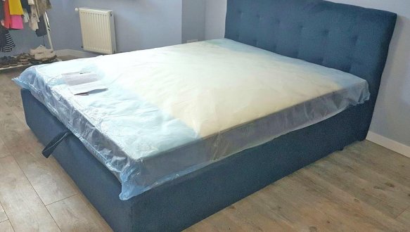 Ліжко м'яке двоспальне Городок меблі Ріанна без підйомного механізму 0