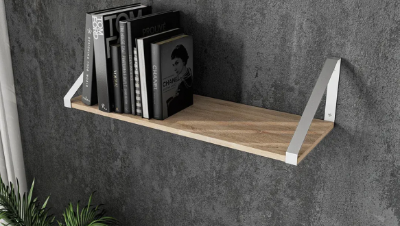 Полиця настінна сонома/білий XT28