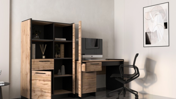 Витрина низкая 1D1W1S дуб вотан Amino 0