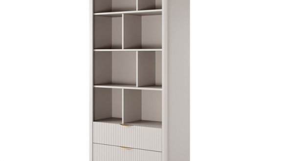 Стеллаж 2S Беж/Золотые ножки Lante 2