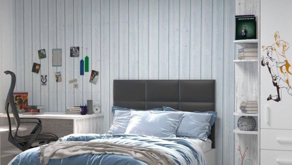 Кровать Холидей с мягкой панелью 2 ящика 2