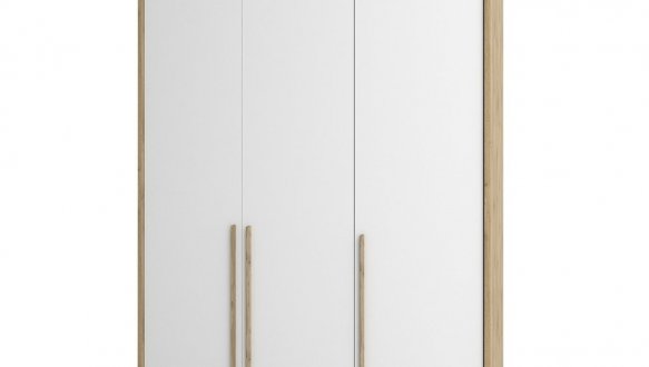 Шкаф 3Д Сокме Франческа 3 дверный белый 153 см 2