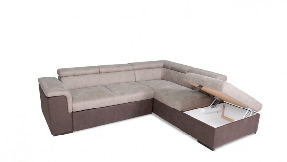 Кутовий диван розкладний дельфін Беніто Меблі Стиль 252 х 221 см 1