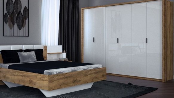 Шафа 6Д МіромаркАсті білий 275 см 1