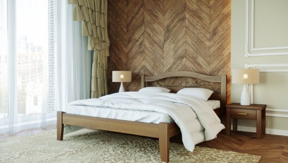 Кровать деревянная Лев Афина массив Бук 4