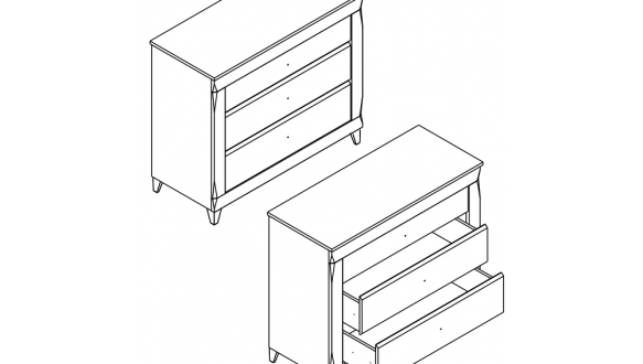 Комод KOM3S Граф 5
