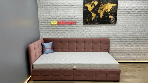 Ліжко Антік Сквер з підйомним механізмом + Матрац 1