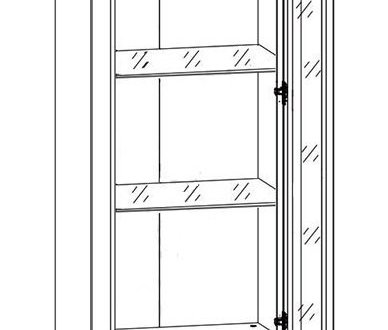 Витрина REG1W2S Коен ІІ 1