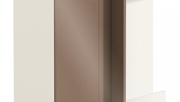 Шафа верхня В70х40.72.1Д. кут./В70х40.92.1Д. кут. Фарбований високий глянець 