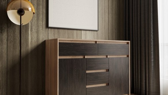 Комод Т227 Дуб сонома Морели 4