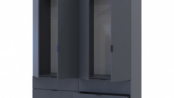 Шафа Дорос Гелар графіт 4-х дверна 155 см 0