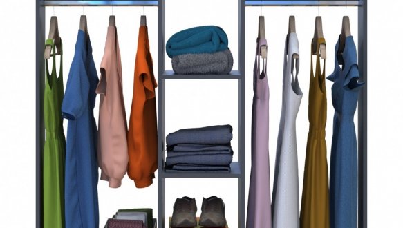 Гардеробная стойка Д3 графит 0