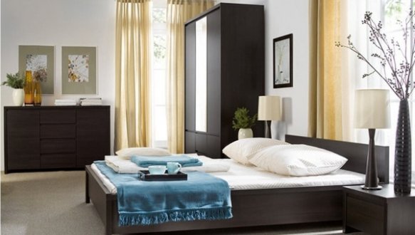 Спальня Kaspian/Каспиан BRW Poland №1 со шкафом 5D2S и комодом 4S