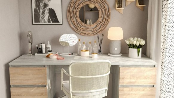 Стіл комп’ютерний бетон Т228 5