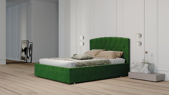 Ліжко м'яке Za House Furniture Верона з підйомним механізмом та нішею для білизни