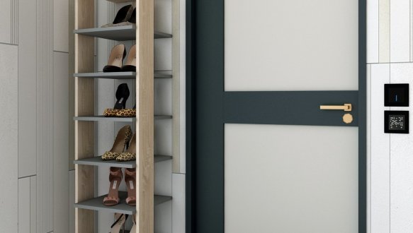 Полиця для взуття Паоло графіт 2