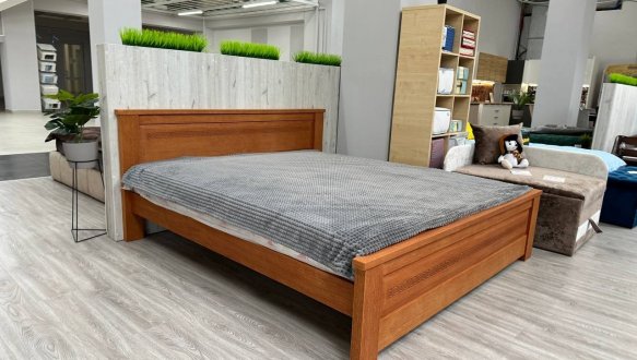 Кровать двуспальная деревянная ЧДК Элит NEW Щит Сосна 3