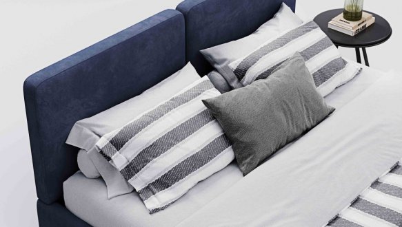 Ліжко двоспальне м'яке Woodsoft Elim II / Елім II з підйомним механізмом та нішею для білизни 4