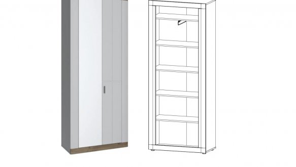 Шкаф 2д Санторини