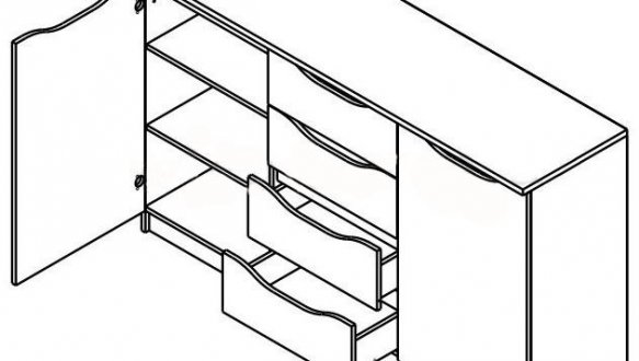 Комод KOM2D4S Смайл 2