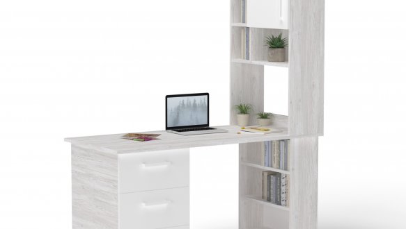 Стол с угловой надстройкой 