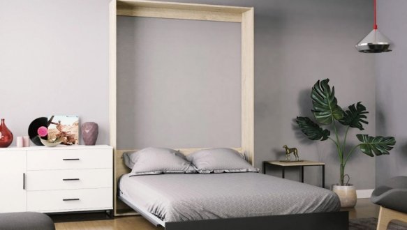 Кровать двуспальная шкаф трансформер Art in Head Mitra / Митра 160 см 4