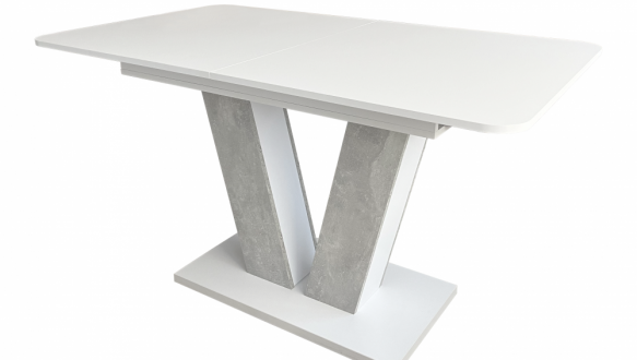 Стол-трансформер Vendi Белый бриллиант/Ателье светлый 2