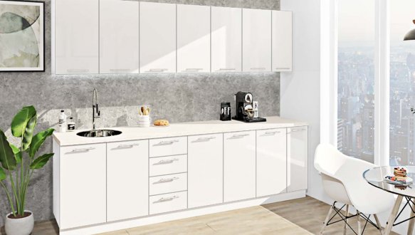 Кухонний комплект Фарбований високий глянець 2,7 м