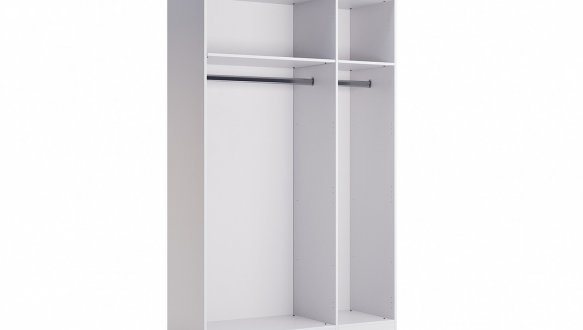 Шафа 3Д с дзеркалом Міромарк Луіза 3 дверна білий 160 см 3