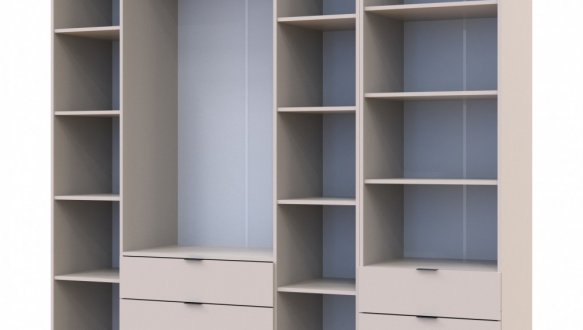 Шкаф для одежды Дорос Гелар кашемир 4-х дверной с пеналом 215 см 3