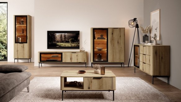 Тумба под ТВ Wilson/Вилсон RTV200 2D Дуб Эвок Perfect Home Ширина 200 см 4