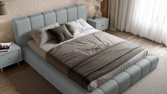 Ліжко м'яке двоспальне Віоріна Деко Подіум 10