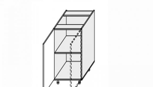 Секция нижняя правая 20Н/820 1дв Pro Blum Миллениум WG